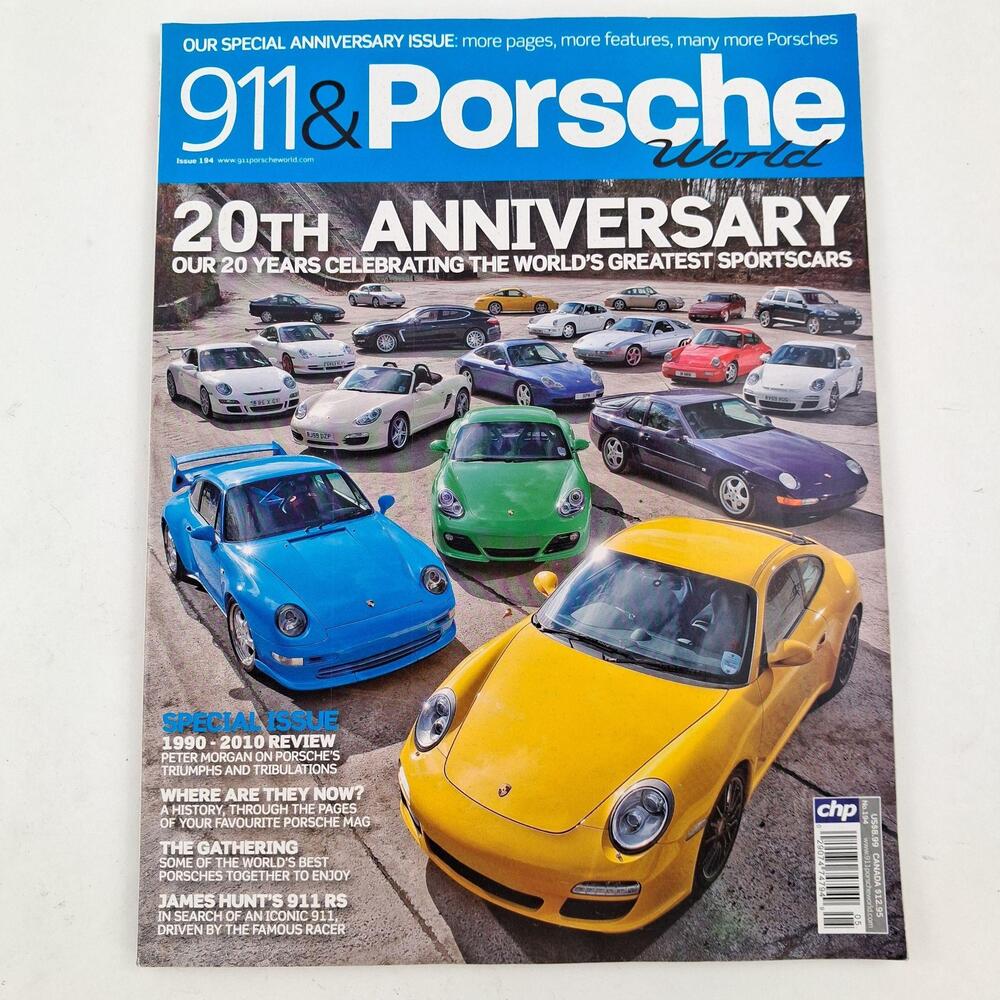 911 & Porsche World Magazine May 2010 20th Anniversary Sports Cars UK Issue